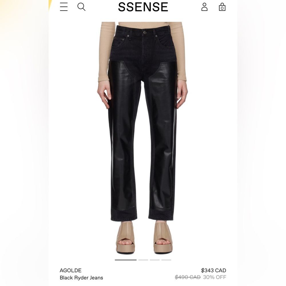 Agolde Ryder Denim Jean in Ink/Detox